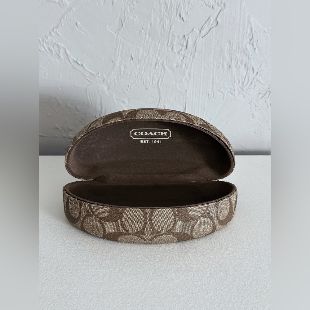 COACH Monogram Eyeglasses Hard Shell Case